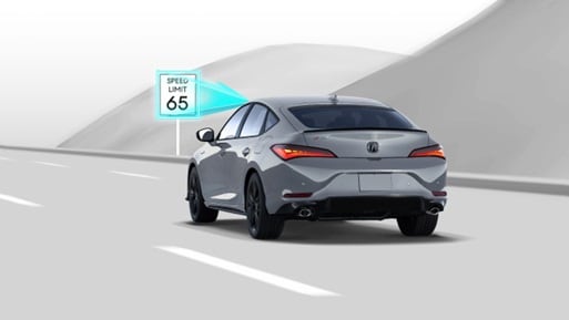 2026 Acura Integra featuring the Traffic Sign Recognition. 2026 Acura Integra featuring the Traffic Sign Recognition.