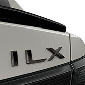 EMBLEMS, BLACK CHROME (ILX) (part number:)