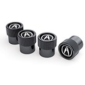 VALVE STEM CAPS - A-MARK, BLACK (part number:)