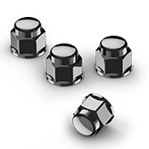 WHEEL LUGS, BLACK (part number:)