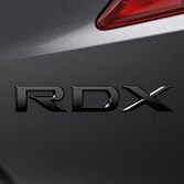 EMBLEM, RDX, DARK CHROME (part number:)