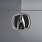 REAR EMBLEMS, BLACK CHROME - A-MARK, (ADVANCE TRIM (part number:)