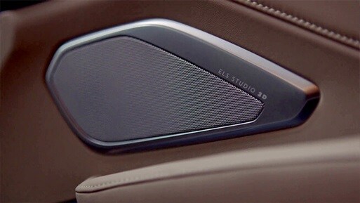 ELS STUDIO® Premium Audio System Speaker on the side of an Acura Vehicle