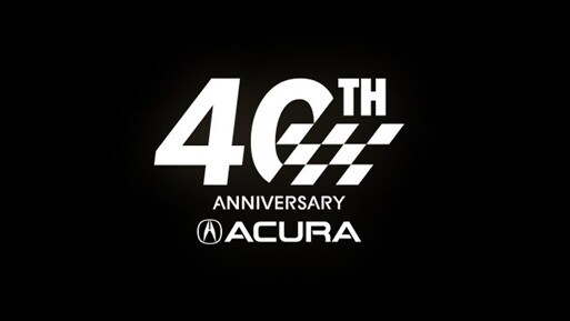 Acura 40th Anniversary logo.