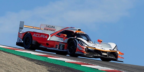 Acura Motorsports ARX-05 3/4 view racing at  Acura Motorsports ARX-05 3/4 view racing at