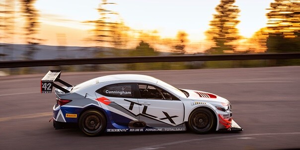 Side view of  Acura 2019 RealTime Racing TLX GT at Pikes Peaks Side view of  Acura 2019 RealTime Racing TLX GT at Pikes Peaks