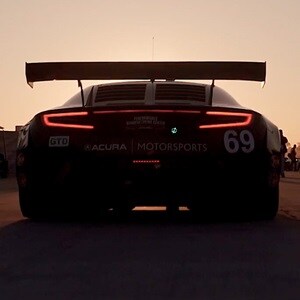 Acura NSX GT3  rear view at Sebring International Speedway Acura NSX GT3  rear view at Sebring International Speedway