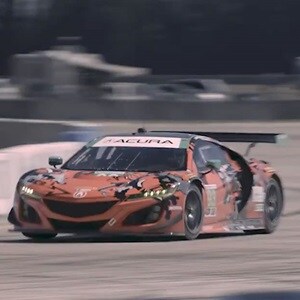 Acura NSX GT3 drivers side racing  Acura NSX GT3 drivers side racing