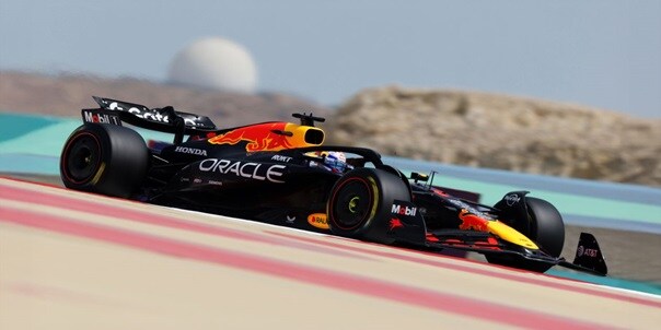 Oracle Red Bull Racing Team vehicle on the race track