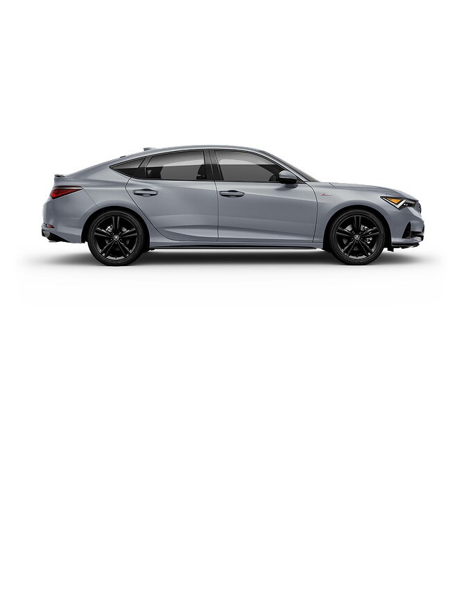 2026 Acura Integra A-Spec with Technology Package shown in Urban Gray Pearl, profile view.