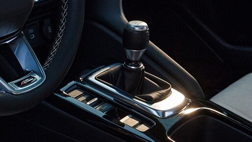 Interior shot of Integra 6-speed manual transmission