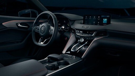 Interior detail of TLX Type S 