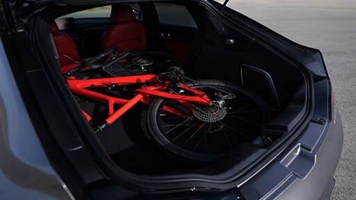 Integra Rear Cargo View in in Liquid Carbon Metallic