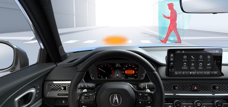 2026 Acura Integra A-Spec featuring the Pedestrian Detection.