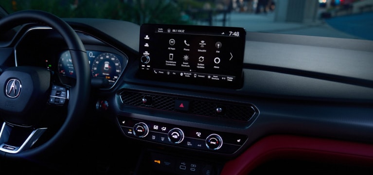 2026 Acura Integra interior featuring the Leading-Edge Connectivity.