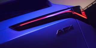 Acura 2025 ADX shown in Platinum White Pearl with Distinct Chicane™ LED taillights enhance the bold design of the ADX. Acura 2025 ADX shown in Platinum White Pearl with Distinct Chicane™ LED taillights enhance the bold design of the ADX.