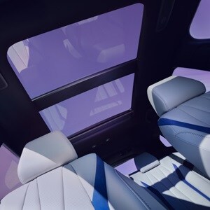 Acura 2025 ADX Orchid Interior with expansive views and abundant natural light with an available panoramic moonroof.
