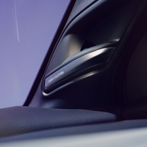 Acura 2025 ADX Orchid Interior with an immersive audio experience in the ADX with A-Spec® Advance, featuring a 15-speaker premium BANG & OLUFSEN® Sound System.