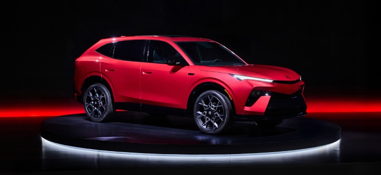 Acura Hybrid SUV Prototype, rear view, studio setting against a solid black background. Acura Hybrid SUV Prototype, rear view, studio setting against a solid black background.