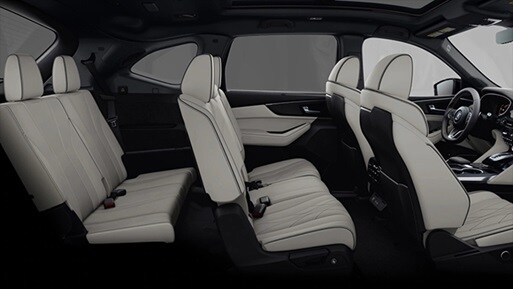 MDX seating side view with Orchid interior