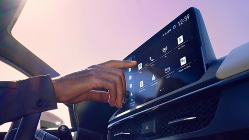 2026 Acura ADX close-up of the Google built-in touchscreen display inside the cabin (Premium Compact SUV).