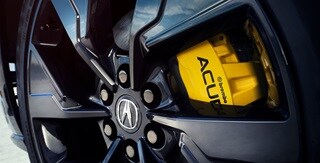 Acura 2024 ZDX Type S with the large 6-piston Brembo® front brake calipers Acura 2024 ZDX Type S with the large 6-piston Brembo® front brake calipers