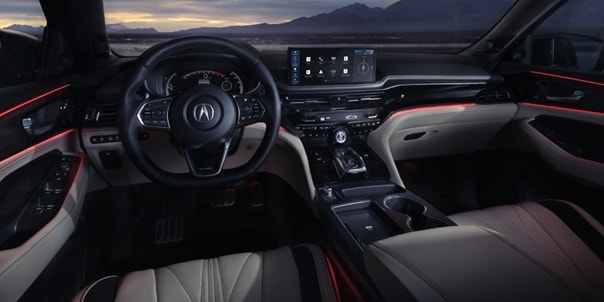 Acura MDX Type S Advance interior detail Acura MDX Type S Advance interior detail