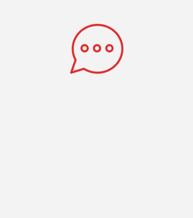 Icon of a chat bubble for Concierge Chat and Dealer Support