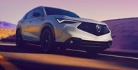 Acura 2025 ADX front view showing the driving experience Acura 2025 ADX front view showing the driving experience