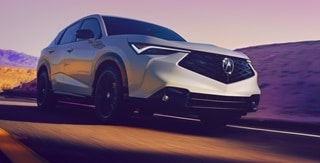 Acura 2025 ADX front view showing the driving experience Acura 2025 ADX front view showing the driving experience