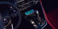 Acura 2025 ADX A-Spec Package with Red Interior with a leather-wrapped flat-bottom steering wheel Acura 2025 ADX A-Spec Package with Red Interior with a leather-wrapped flat-bottom steering wheel