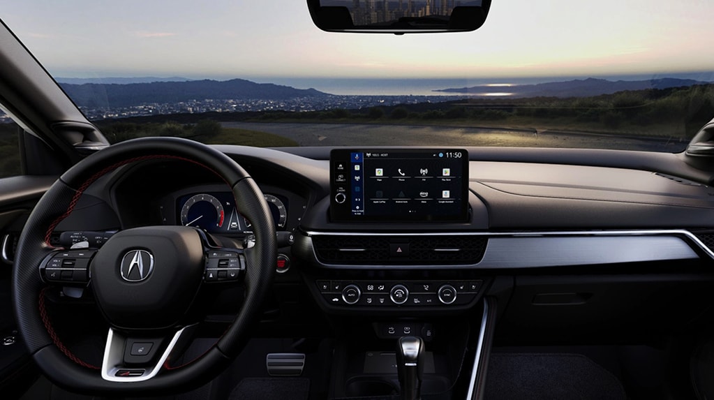 Acura 2024 ADX interior in Ebony