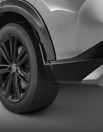 2026 Acura ADX shown in Platinum White Pearl featuring the Splash Guard Set accessory.