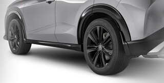 2026 Acura ADX shown in Platinum White Pearl featuring the Splash Guard Set accessory.