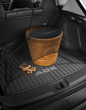 2026 Acura ADX Interior featuring the Cargo Net accessory.
