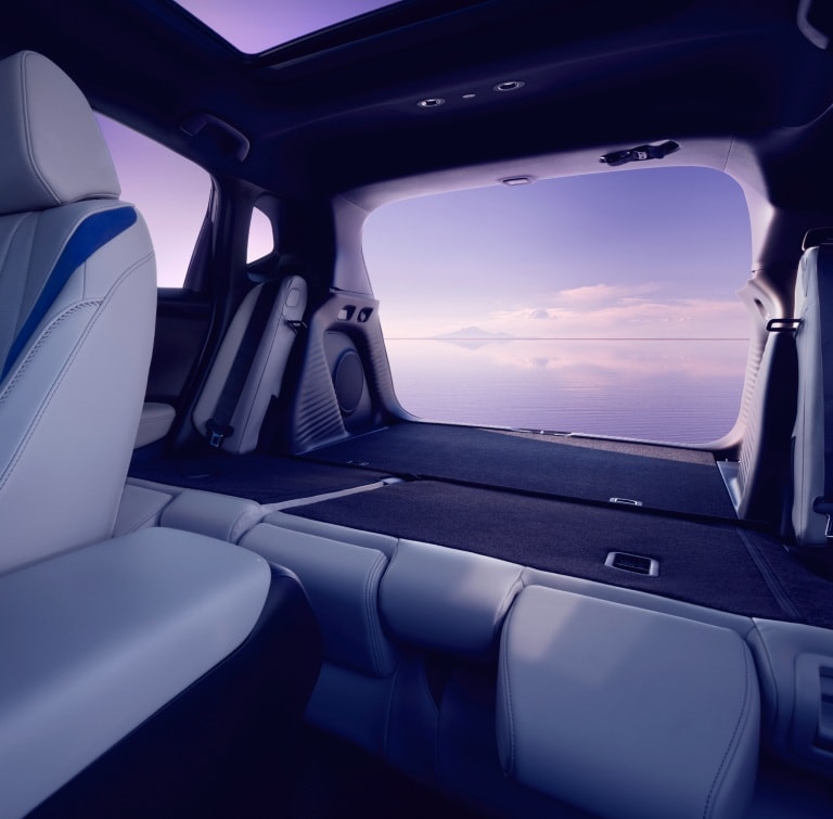 2026 Acura ADX A-Spec with Advance Package, shown with Orchid Interior and featuring expansive cargo space.
