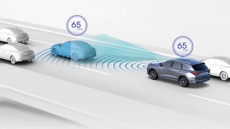 2026 Acura ADX featuring the Adaptive Cruise Control with Low-Speed Follow.