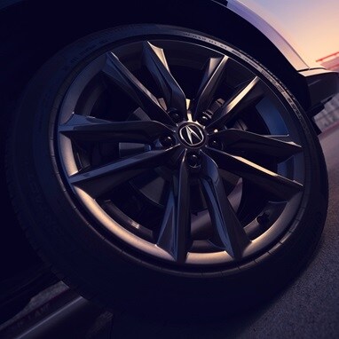 2026 Acura ADX A-Spec shown in Urban Gray Pearl, showing a detail of the rim.