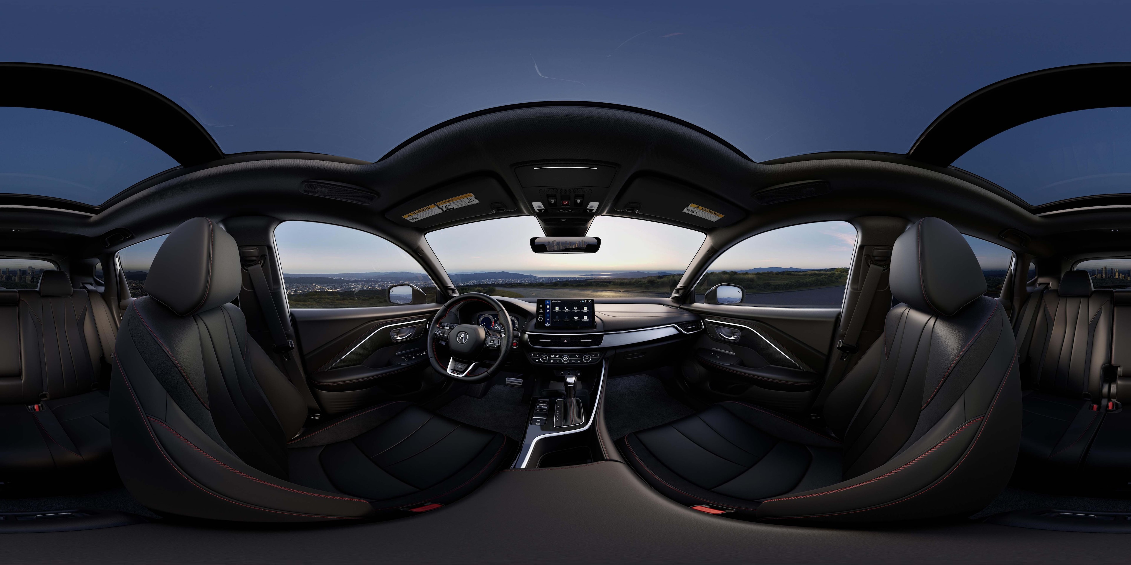 2026 Acura ADX A-Spec with Advance Package shown in Ebony Interior.