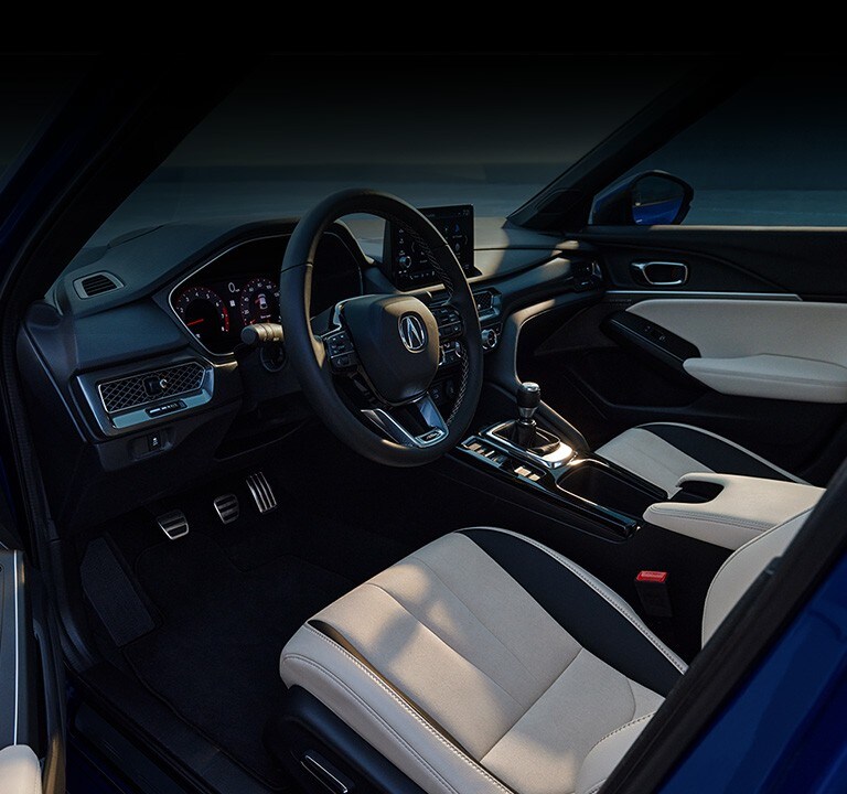 2023 Integra interior cabin from driver side in orchid