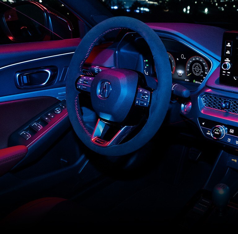 2024 Acura INTEGRA Type S  Accessories Alcantara Steering Wheel