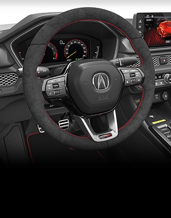 Integra Type S Alcantara-wrapped Sport Steering Wheel Accessory