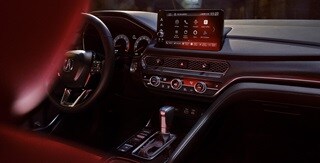 2025 Integra center display and CVT transmission