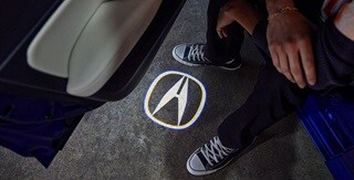 2025 Integra logo projector detail