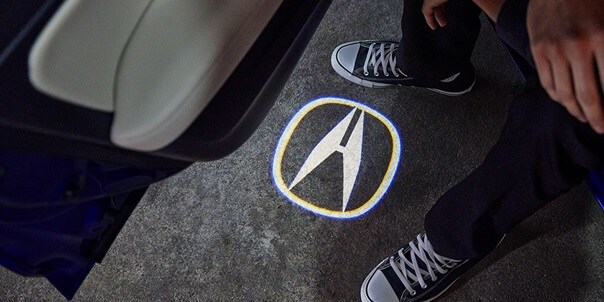 2025 Integra logo projector detail