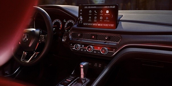 Interior dashboar view of a 2025 Acura Integra