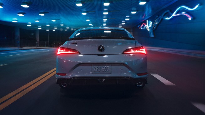 2026 Acura Integra A-Spec with Technology Package in Urban Gray Pearl with Acura accessories.