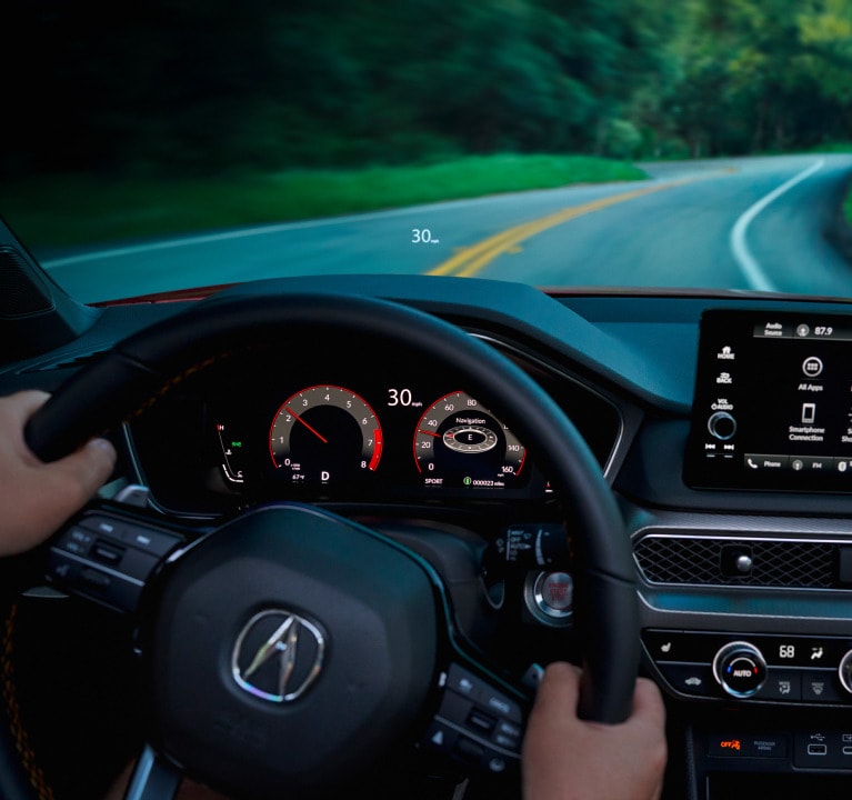 2026 Acura Integra featuring head up display.