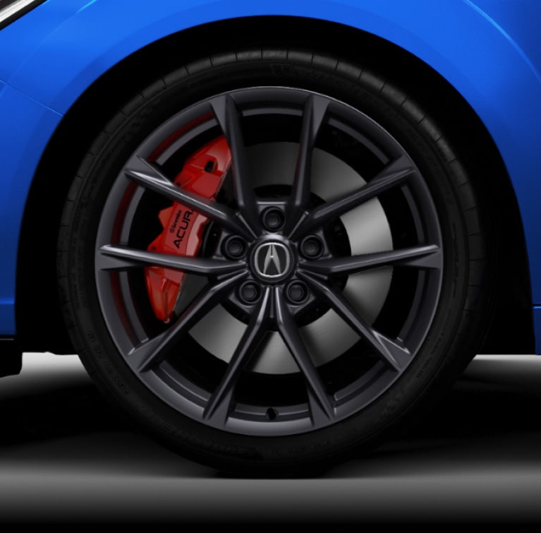2026 Acura Integra featuring 19-in Lightweight Shark Gray Wheels Accessory.