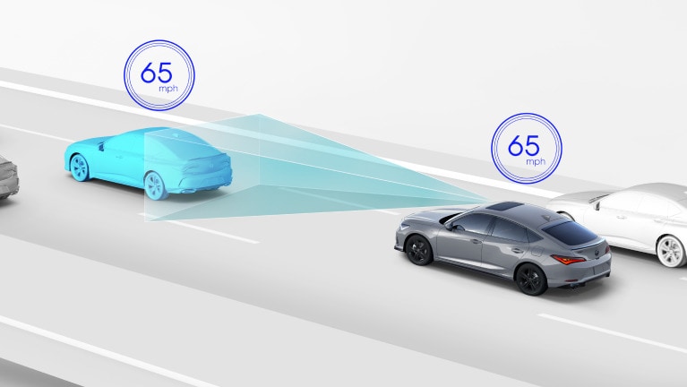 2026 Acura Integra featuring the Adaptive Cruise Control (ACC) with Low-Speed Follow.